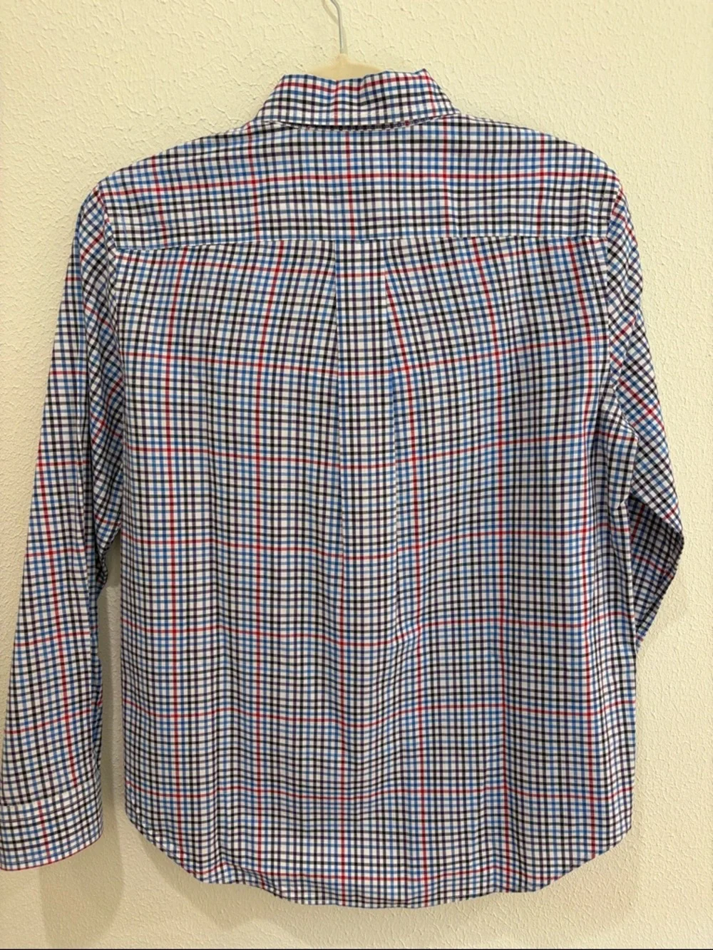 Ralph Lauren Men's Blue & Red Plaid Button-Down Shirt